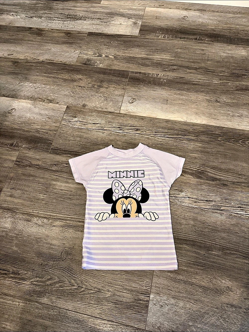 Disney Minnie Mouse Striped Minnie Tee Girls 5T